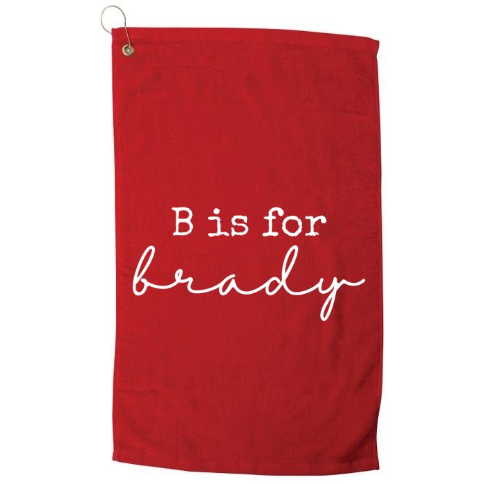 B Is For Brady Golf Towel