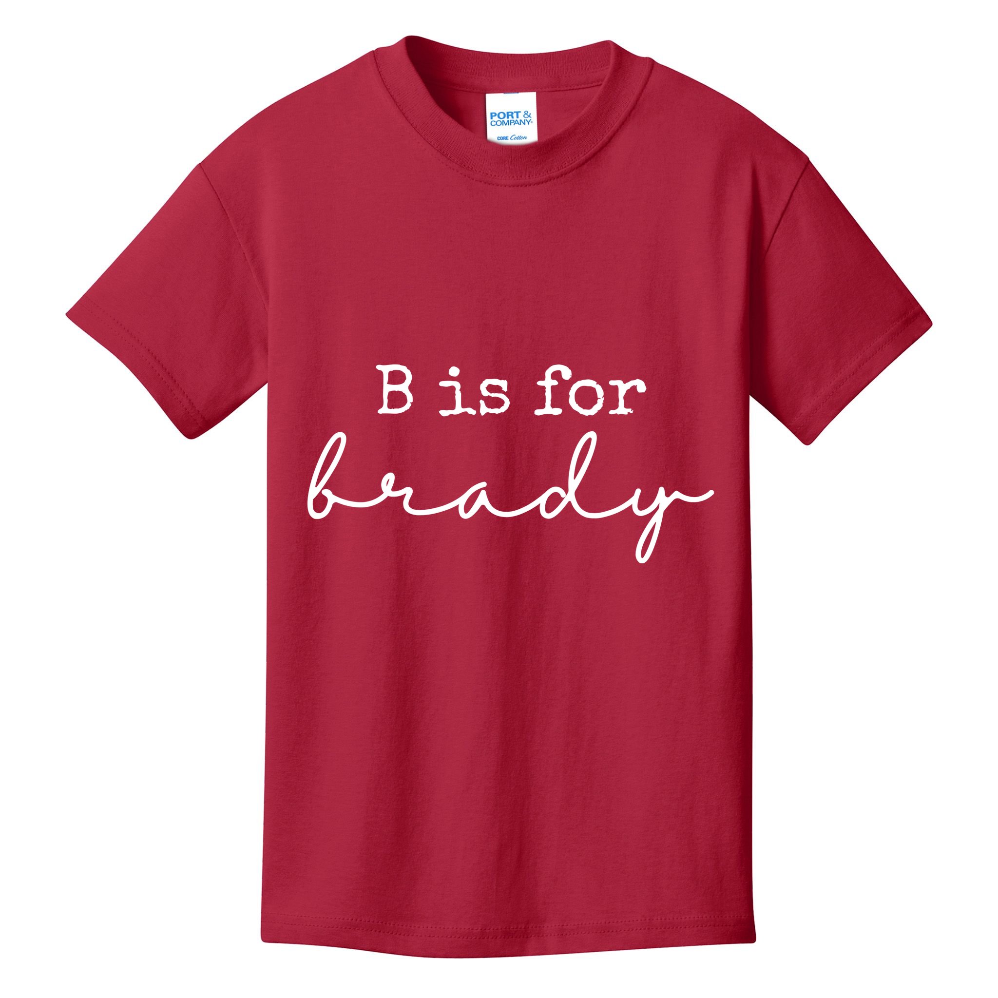 B Is For Brady Kids T-Shirt
