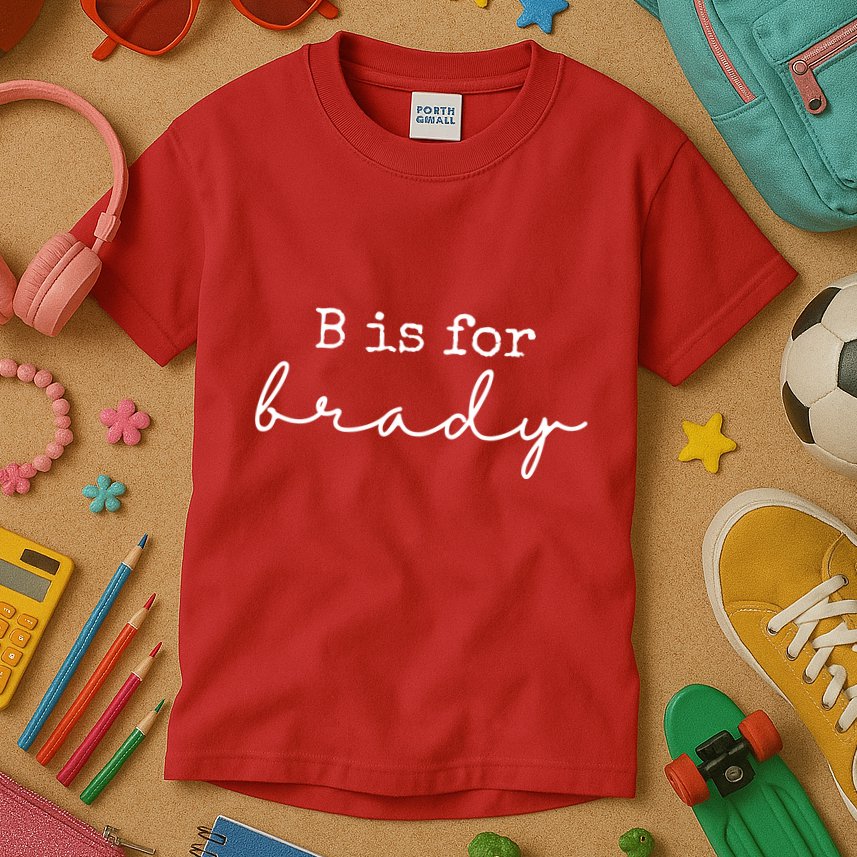 B Is For Brady Kids T-Shirt