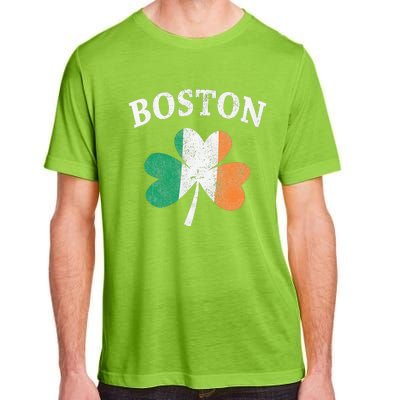 Boston Irish Flag Shamrock I St. Patrick's Day Gift Adult ChromaSoft Performance T-Shirt