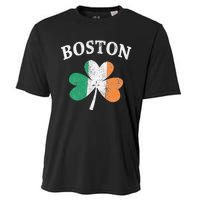 Boston Irish Flag Shamrock I St. Patrick's Day Gift Cooling Performance Crew T-Shirt