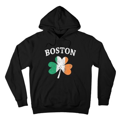 Boston Irish Flag Shamrock I St. Patrick's Day Gift Hoodie