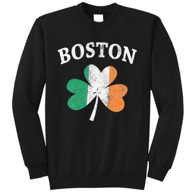 Boston Irish Flag Shamrock I St. Patrick's Day Gift Sweatshirt