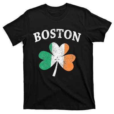 Boston Irish Flag Shamrock I St. Patrick's Day Gift T-Shirt