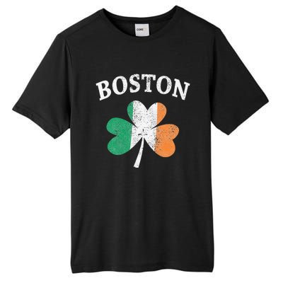 Boston Irish Flag Shamrock I St. Patrick's Day Gift Tall Fusion ChromaSoft Performance T-Shirt