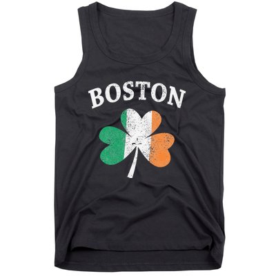 Boston Irish Flag Shamrock I St. Patrick's Day Gift Tank Top