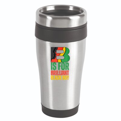 B Is For Brilliant Black Boy Black History Month 16oz Travel Tumbler