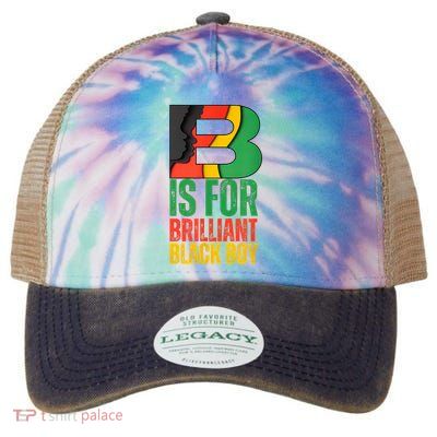 B Is For Brilliant Black Boy Black History Month Legacy Tie Dye Trucker Hat