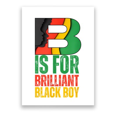 B Is For Brilliant Black Boy Black History Month Poster