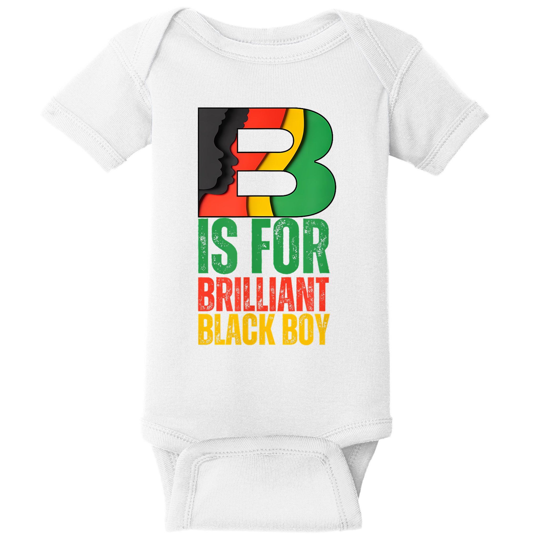 B Is For Brilliant Black Boy Black History Month Baby Bodysuit