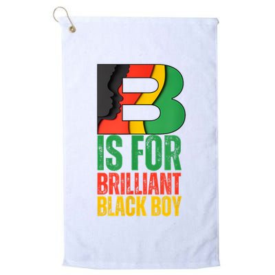 B Is For Brilliant Black Boy Black History Month Golf Towel