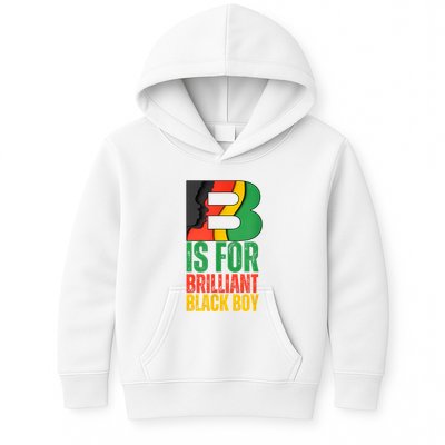 B Is For Brilliant Black Boy Black History Month Kids Hoodie