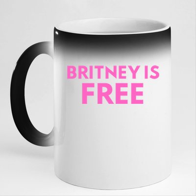 Britney Is Free 11oz Black Color Changing Mug