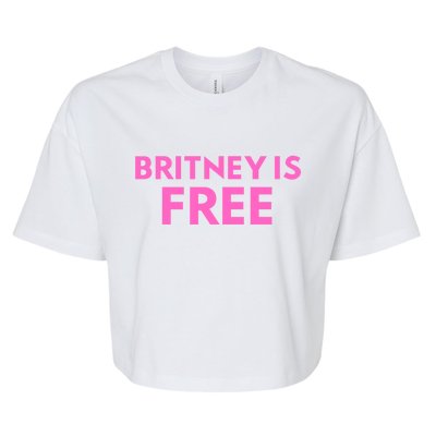 Britney Is Free Bella+Canvas Jersey Crop Tee