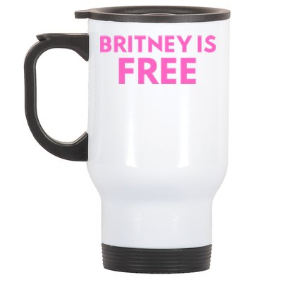 Britney Is Free Stainless Steel Travel Mug