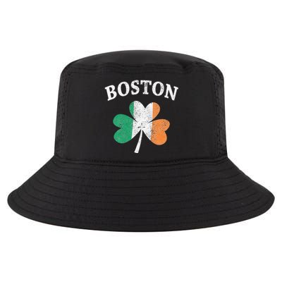 Boston Irish Flag Shamrock I St. Patrick's Day Gift Cool Comfort Performance Bucket Hat