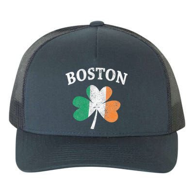 Boston Irish Flag Shamrock I St. Patrick's Day Gift Yupoong Adult 5-Panel Trucker Hat