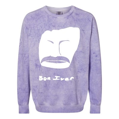 Bon Iver Face Colorblast Crewneck Sweatshirt