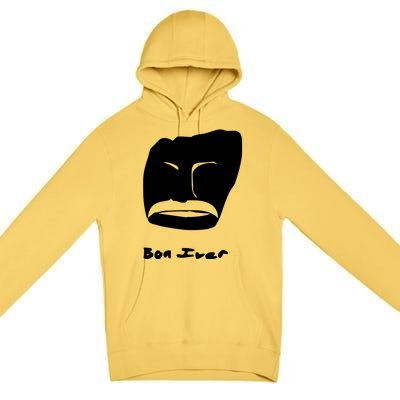 Bon Iver Face Premium Pullover Hoodie