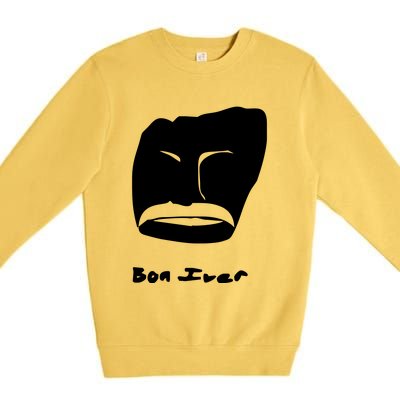 Bon Iver Face Premium Crewneck Sweatshirt