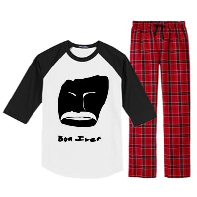 Bon Iver Face Raglan Sleeve Pajama Set