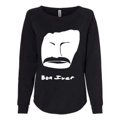 Bon Iver Face Womens California Wash Sweatshirt