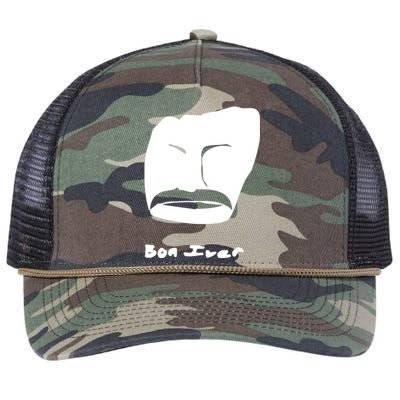 Bon Iver Face Retro Rope Trucker Hat Cap