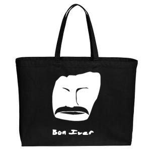 Bon Iver Face Cotton Canvas Jumbo Tote