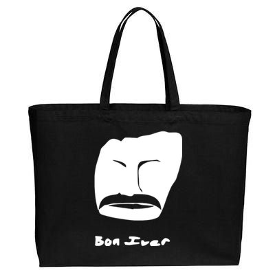 Bon Iver Face Cotton Canvas Jumbo Tote