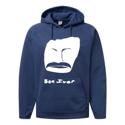 Bon Iver Face Performance Fleece Hoodie