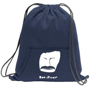 Bon Iver Face Sweatshirt Cinch Pack Bag