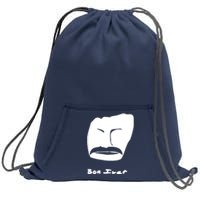 Bon Iver Face Sweatshirt Cinch Pack Bag