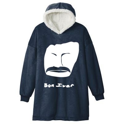 Bon Iver Face Hooded Wearable Blanket