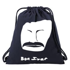 Bon Iver Face Drawstring Bag