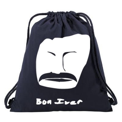 Bon Iver Face Drawstring Bag