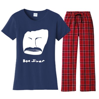 Bon Iver Face Women's Flannel Pajama Set