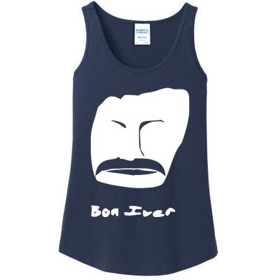 Bon Iver Face Ladies Essential Tank