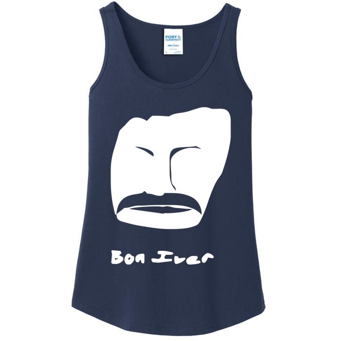 Bon Iver Face Ladies Essential Tank