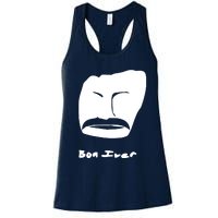 Bon Iver Face Women's Racerback Tank