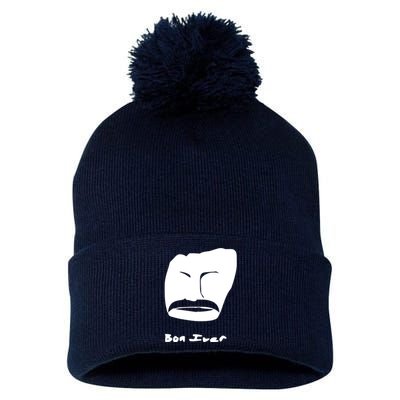 Bon Iver Face Pom Pom 12in Knit Beanie