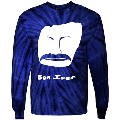 Bon Iver Face Tie-Dye Long Sleeve Shirt