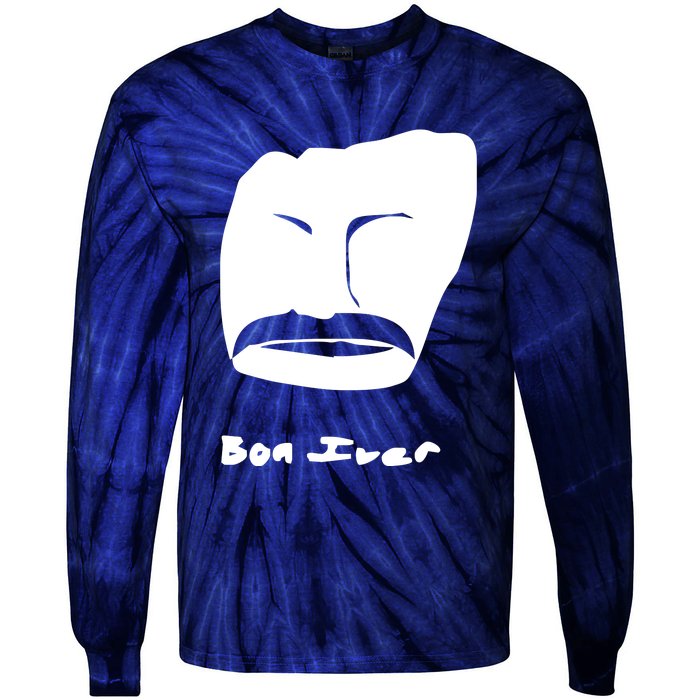 Bon Iver Face Tie-Dye Long Sleeve Shirt