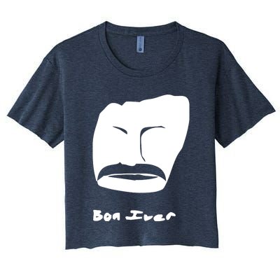 Bon Iver Face Women's Crop Top Tee