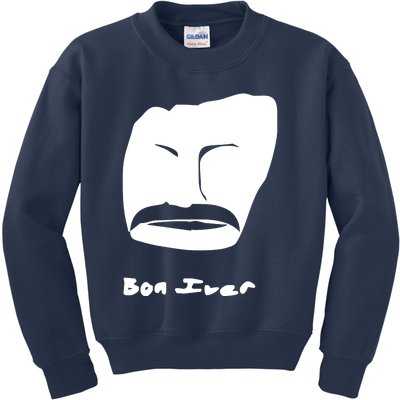 Bon Iver Face Kids Sweatshirt