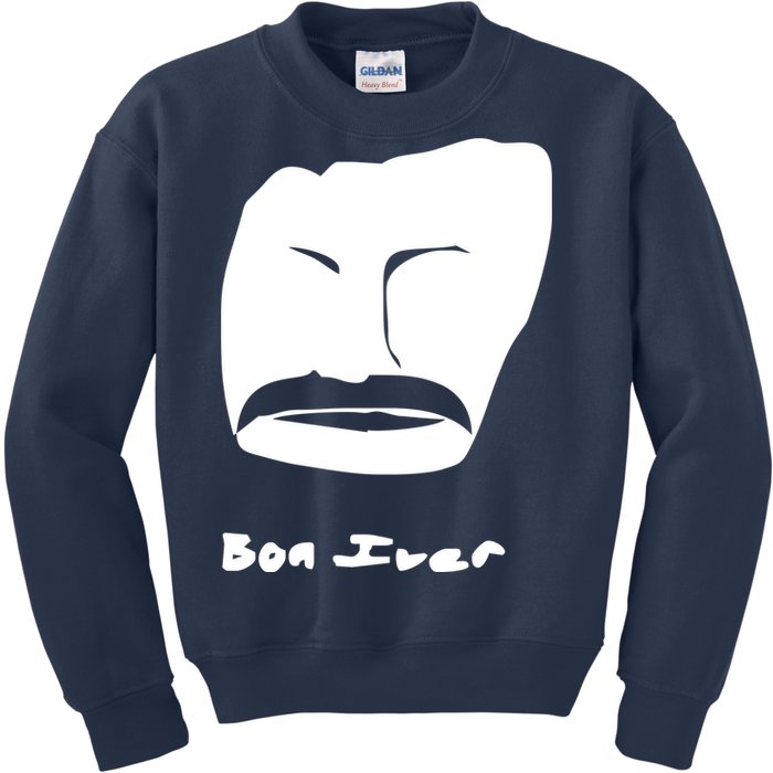 Bon Iver Face Kids Sweatshirt