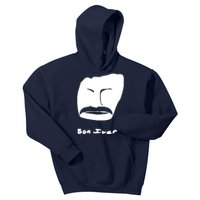 Bon Iver Face Kids Hoodie