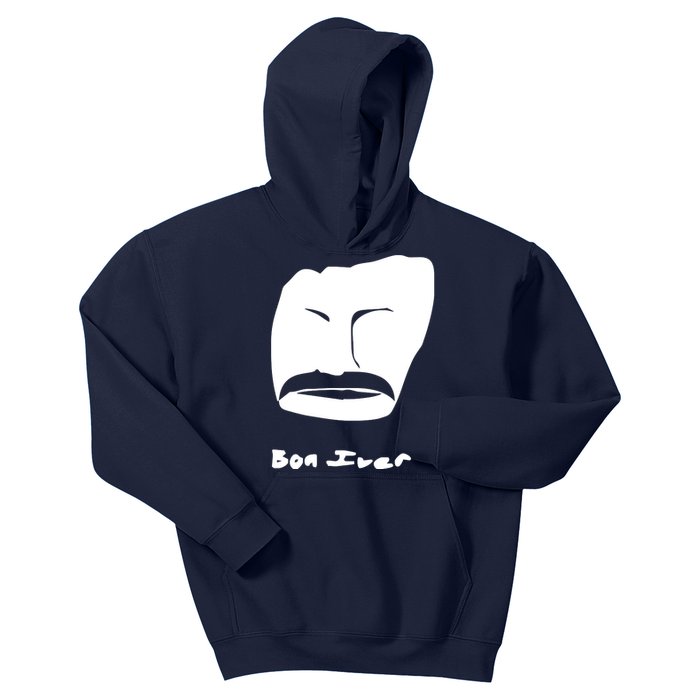 Bon Iver Face Kids Hoodie