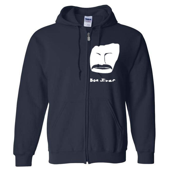 Bon Iver Face Full Zip Hoodie