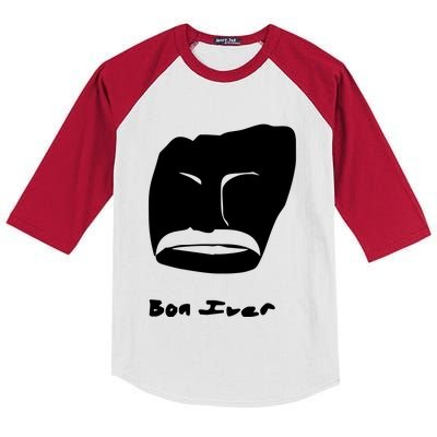 Bon Iver Face Kids Colorblock Raglan Jersey