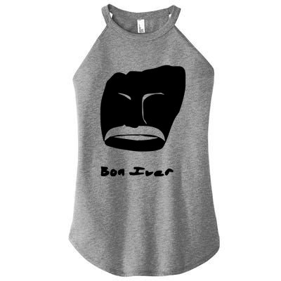 Bon Iver Face Women's Perfect Tri Rocker Tank